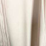 Ann Taylor Blush with Pleated Detail and Open Crochet Cuff Top- Size XL (see notes)