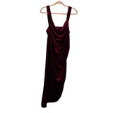 Shein Burgundy Velvet Dress - Size L
