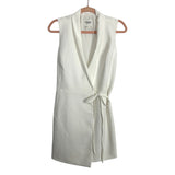 Abercrombie & Fitch White Blazer Wrap Dress- Size S