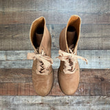 Frye Sabrina 6G Leather Lace Up Boots- Size 8.5