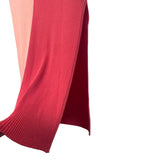 STAUD Coral and Pink Ribbed Side Slit Skirt- Size XL (we have matching top)
