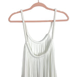 Tularosa White Gauze with Rope Straps Maxi Dress- Size S