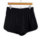 Z Supply Active Black Shock Cord Drawstring Running Shorts- Size L