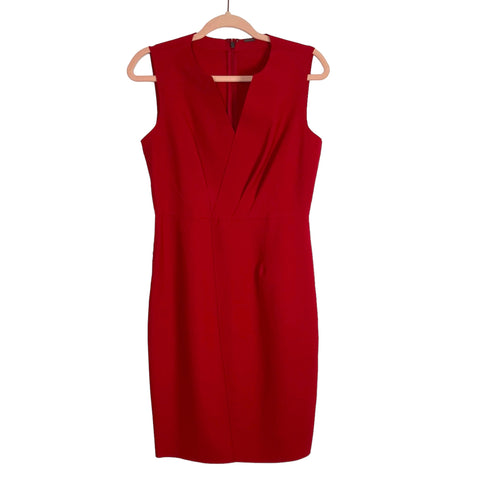 Elie Tahari Red Back Zipper Dress- Size 6