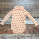 Beaufort Bonnet Company Pink Bow Print Turtleneck Onesie- Size 18-24M