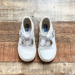 Keds White Leather T-Strap Mary Janes- Size 7.5 (see notes)