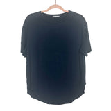 Oysho Black Round Hem Top- Size S