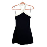 ACOA Black/White Halter Dress - Size S