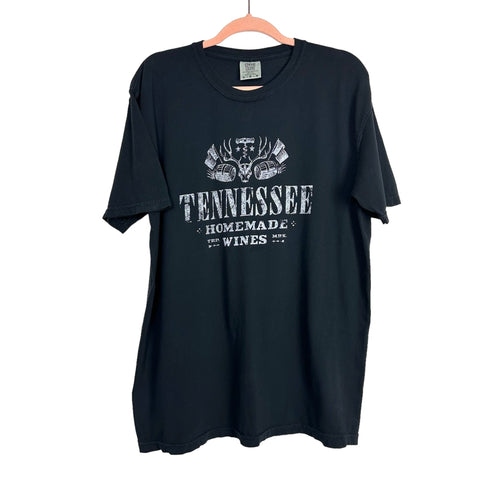 Comfort Colors Black Tennessee Homemade Wines Tee- Size L