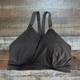 Spanx Black Surplice Pullover Padded Nursing Bra- Size L