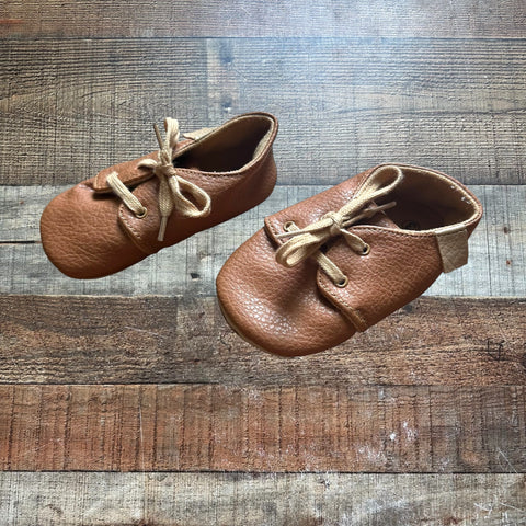 My Baby Brown Leather Shoes- Size 3