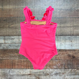 Shade Critters Pink Flower Straps and Neckline Swimsuit- Size 3T (see notes)