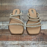 Steve Madden Starie Strappy Rhinestone Sandals- Size 8.5