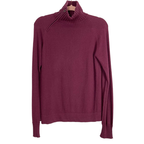 Nuala x Puma Wine Zipper Turtleneck Sweater- Size ~M (see notes)