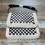 Clare V. Black and White Louis Bag with Dust Cover NWT