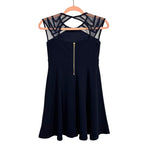 Nickie Lew Black Mesh Cutout Back Dress- Size 12 Girls