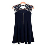 Nickie Lew Black Mesh Cutout Back Dress- Size 12 Girls