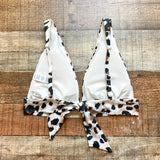 Aerie Animal Print Triangle Padded Bikini Top- Size S (we have matching bottoms)
