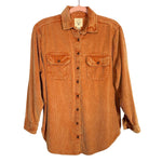 Billabong Orange Corduroy Button Front Top - Size S