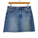 LOFT Raw Hem Denim Skirt NWT- Size 2