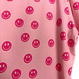 Silks Pink Smiley Face Pajama Top and Shorts NWT- Size XS (see notes)