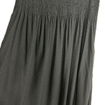 Croft & Barrow Black Smocked Bodice with Diamond Textured Knit Bottom Sleeveless Dress- Size L