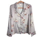 Le Rose Stories Purple Floral Satin Pajama Shorts Set- Size S
