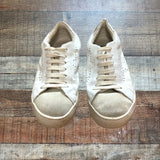 Steven by Steve Madden White Leather Star Sneakers- Size 7 (see notes)