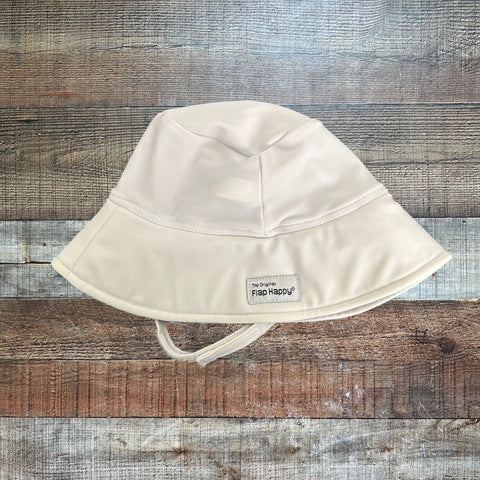The Original Flap Happy White Hat - Size S