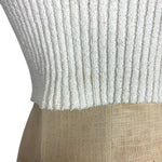Emory Park White Ribbed Halter Top - Size S (See Notes)