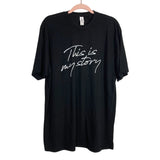 Tultex Black This is My Story Tee- Size XL