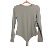 BYLT Dove Balm Crew Long Sleeve Thong Bodysuit NWT- Size S