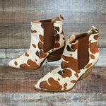 Barn Babe Cow Print Booties - Size 7.5 (In Great Condition)