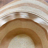 Calvin Klein Monogrammed "PBR" Metallic Wide Brim Hat