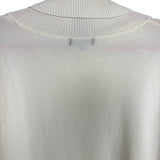 Verve Ami Off White Mock Neck Asymmetrical Hem Sweater- Size S (see notes)