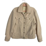 Tularosa Cream Sherpa Snap Front Shacket - Size M (See Notes)