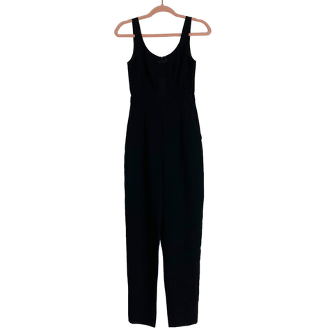 Forever New Black Mesh Front Jumpsuit- Size 2