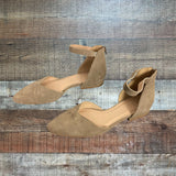 ABLE Suede Leather Ankle Strap Sandals- Size 9.5