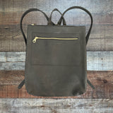 Parker Clay Black Leather Backpack (see notes)