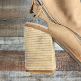 Dolce Vita Leather Peep Toe Slingback Booties- Size 8 (see notes)