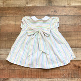 Beaufort Bonnet Company Pastel Stripes with Back Bow Dress- Size 3T