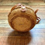 No Brand Round Rattan Shoulder Bag (LIKE NEW)