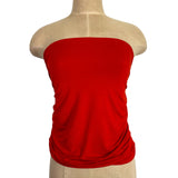 INDAH Body Red Ruched Side Strapless Top NWT- Size 1