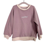 Zara Mauve Harper Sweatshirt and Waffle Knit Shorts Set- Size 3-4Y (see notes, sold as a set)