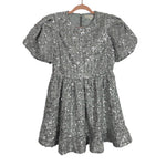 English Factory Silver Sequin Dress- Size M