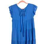 La'Ven Blue Back Tie Dress- Size M