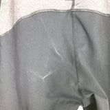 Avia Black/Gray/Charcoal Gray Mesh Panel Cropped Leggings- Size L (see notes, Inseam 20”)