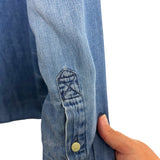 American Eagle Chambray Button Up Top - Size L (See Notes)