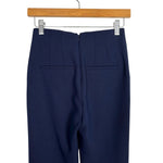 Veronica Beard Navy Pleated Pants - Size 00 (Inseam 30")