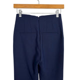 Veronica Beard Navy Pleated Pants - Size 00 (Inseam 30")